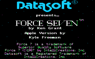 Force Seven Title Screen